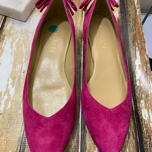 Talbots hot pink shoes preppy Euc 7.5